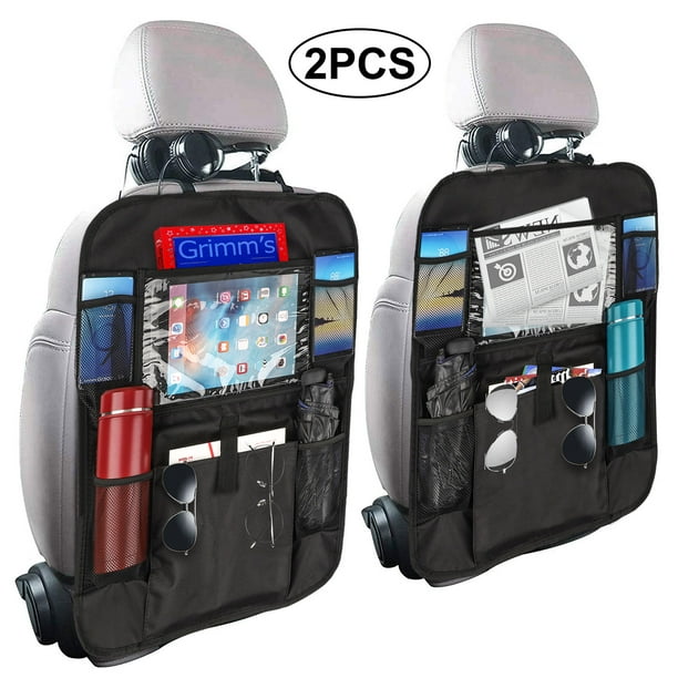 11 Storage Pockets for Toys Book Bottle Drink Backseat Car Organizer with 10 iPad Tablet Holder Auto Seat Back Protector Kick Mats Universal Fit Great Travel Accessories for Kids Black 2 Pack 11 Storage Pockets for Toys Book Bottle Drink Backseat Car Organizer with 10 iPad Tablet Holder Auto Seat Back Protector Kick Mats Universal Fit Great Travel Accessories for Kids Black 2 Pack